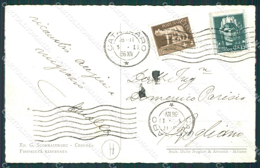 Cosenza città cartolina QZ3909 – retro