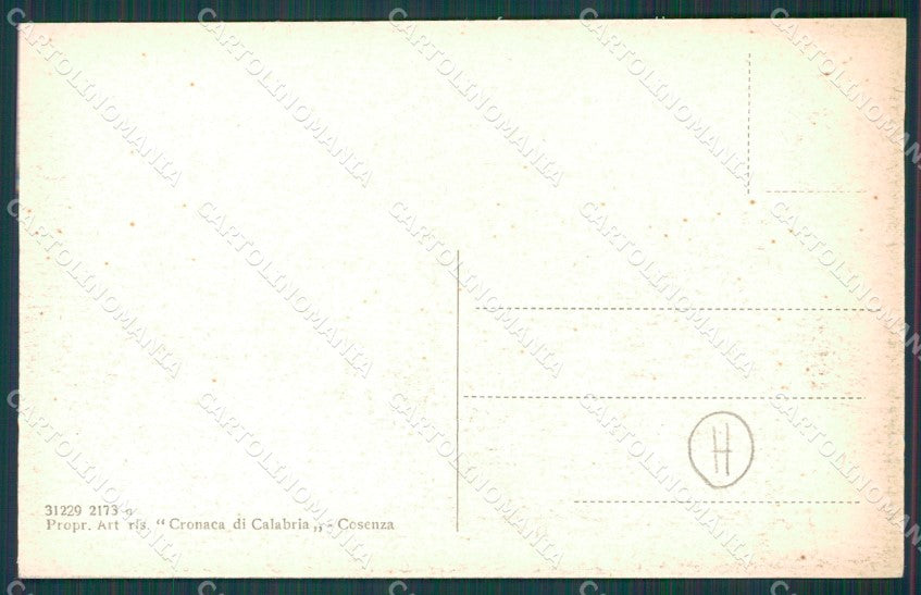 Cosenza città cartolina QZ3911 – retro