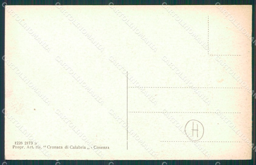 Cosenza città cartolina QZ3912 – retro