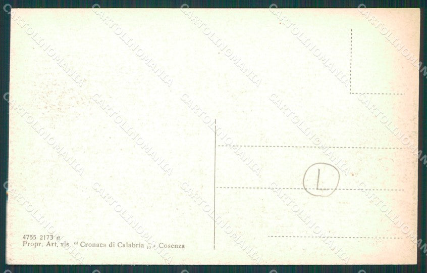 Cosenza città cartolina QZ3918 – retro