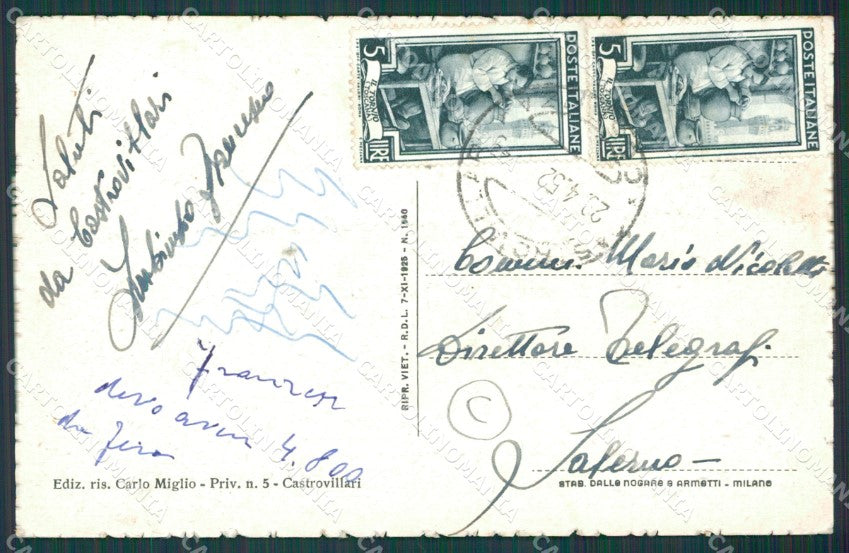 Cosenza Castrovillari cartolina QZ3919 – retro