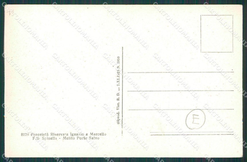 Reggio Calabria Melito Porto Salvo cartolina QZ3950 – retro