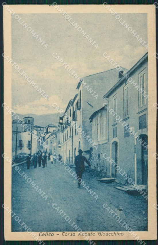 Cosenza Celico PIEGA cartolina QZ3958 – fronte