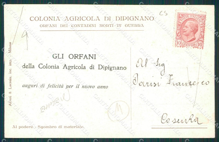 Cosenza Dipignano PIEGHE cartolina QZ3964 – retro