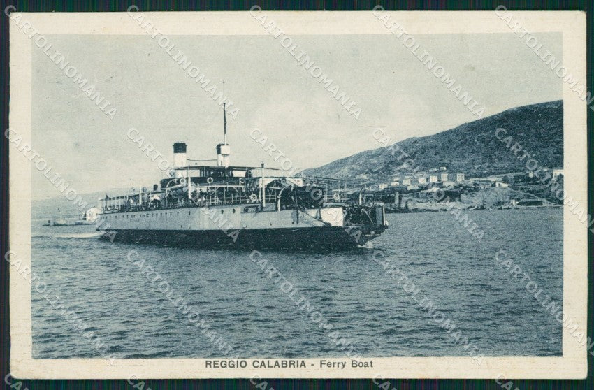 Reggio Calabria città Ferry Boat cartolina QZ3970 – fronte