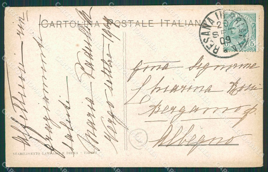 Reggio Calabria città terremoto cartolina QZ3991 – retro