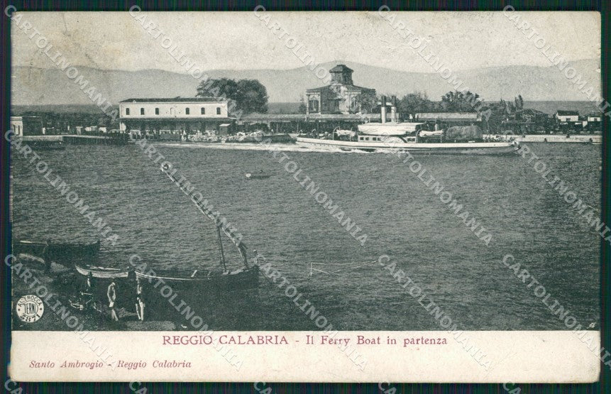 Reggio Calabria città Alterocca 5871 Ferry Boat cartolina QZ3998 – fronte