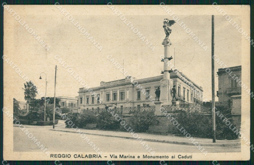 Reggio Calabria città STRAPPINO cartolina QZ4002 – fronte