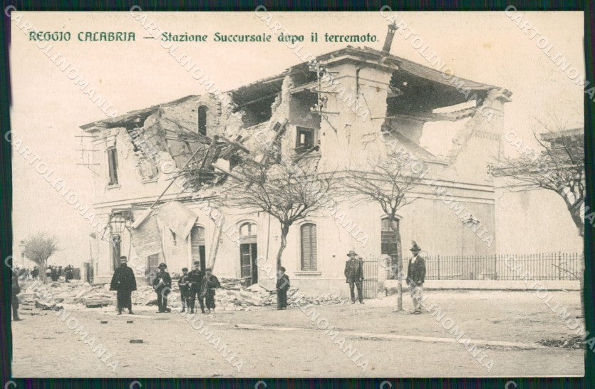 Reggio Calabria città terremoto cartolina QZ4015 – fronte