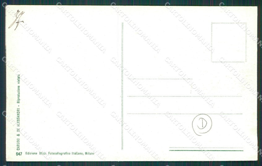 Reggio Calabria città terremoto cartolina QZ4021 – retro