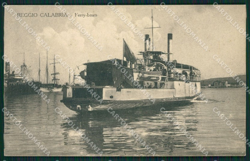 Reggio Calabria città Ferry Boat cartolina QZ4027 – fronte