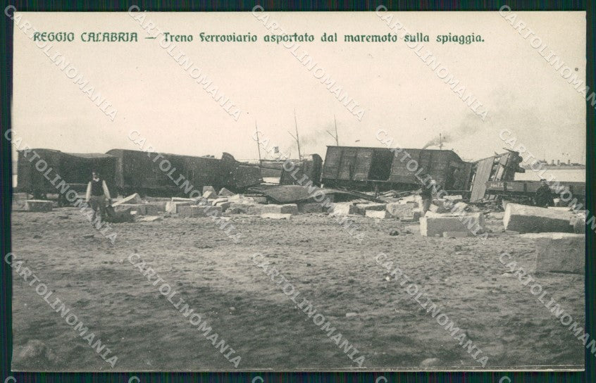 Reggio Calabria città terremoto cartolina QZ4030 – fronte