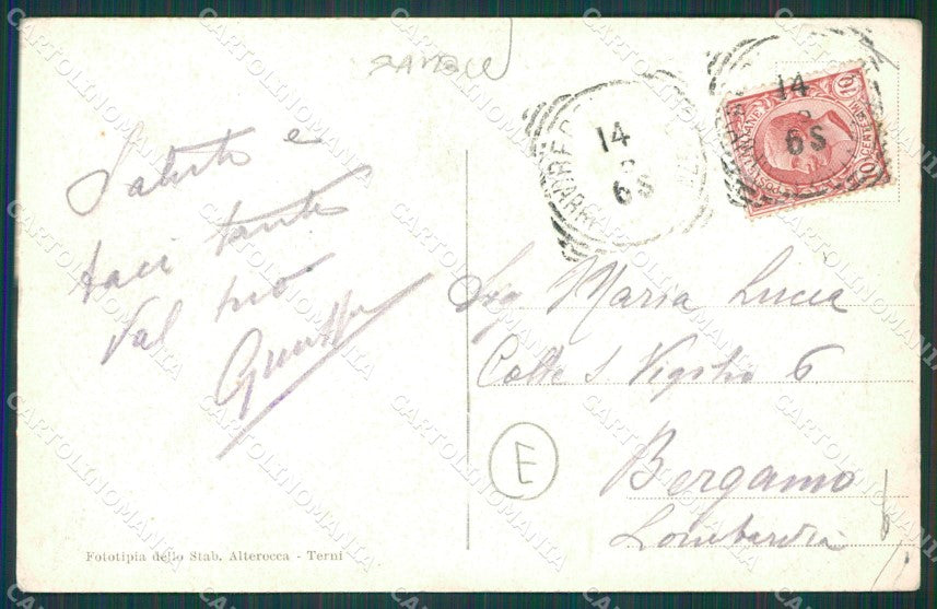 Reggio Calabria città terremoto PIEGHE cartolina QZ4032 – retro
