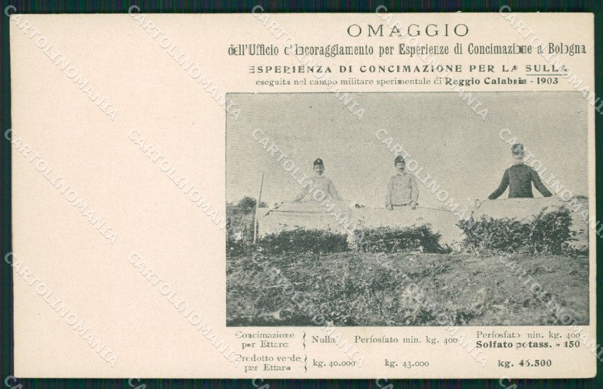 Reggio Calabria città Militari Agricoltura cartolina QZ4045 – fronte