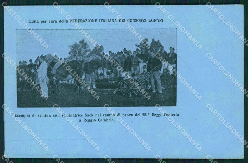 Reggio Calabria città Militari Agricoltura cartolina QZ4050 – fronte