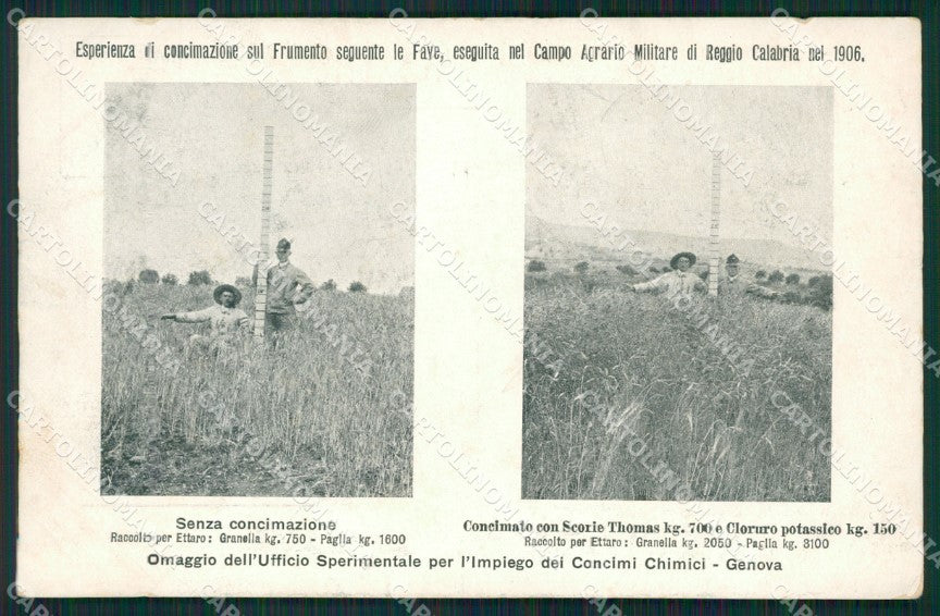 Reggio Calabria città Militari Agricoltura cartolina QZ4052 – fronte