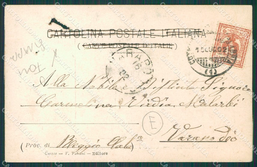 Reggio Calabria Gerace Marina FORI STRAPPO cartolina QZ4057 – retro