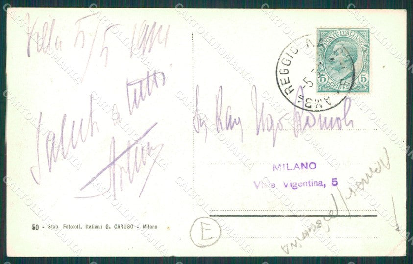 Reggio Calabria Villa San Giovanni ABRASA PIEGHINA cartolina QZ4063 – retro