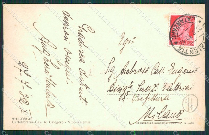 Vibo Valentia città cartolina QZ4086 – retro