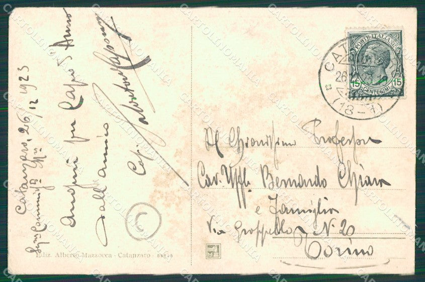 Catanzaro Costumi Calabresi cartolina QZ4096 – retro