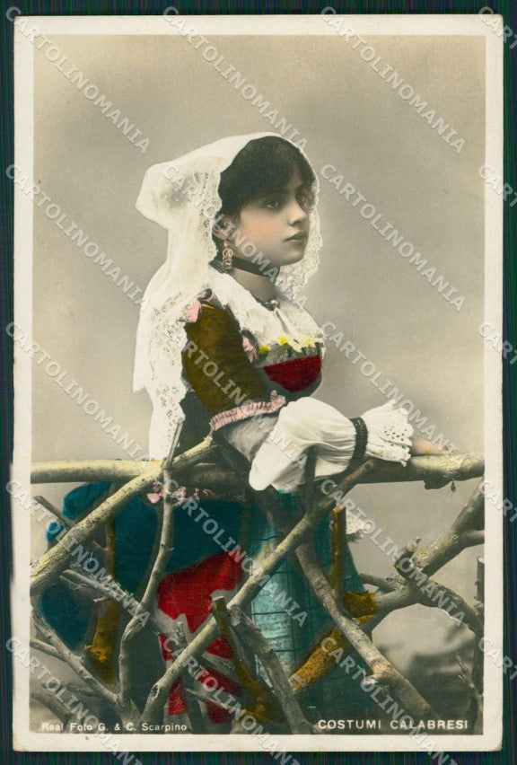 Catanzaro Costumi Calabresi foto cartolina QZ4099 – fronte