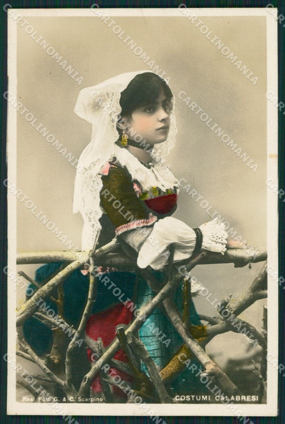 Catanzaro Costumi Calabresi foto cartolina QZ4100 – fronte