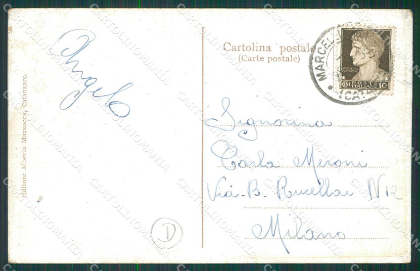 Catanzaro Costumi Calabresi cartolina QZ4110 – retro