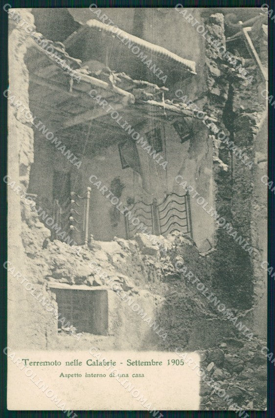 Catanzaro Terremoto delle Calabrie cartolina QZ4111 – fronte
