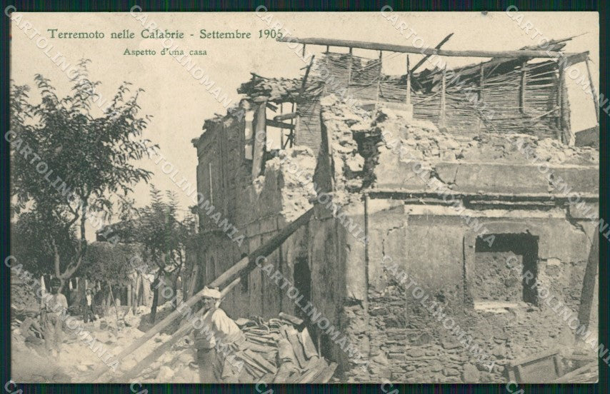Catanzaro Terremoto delle Calabrie cartolina QZ4112 – fronte