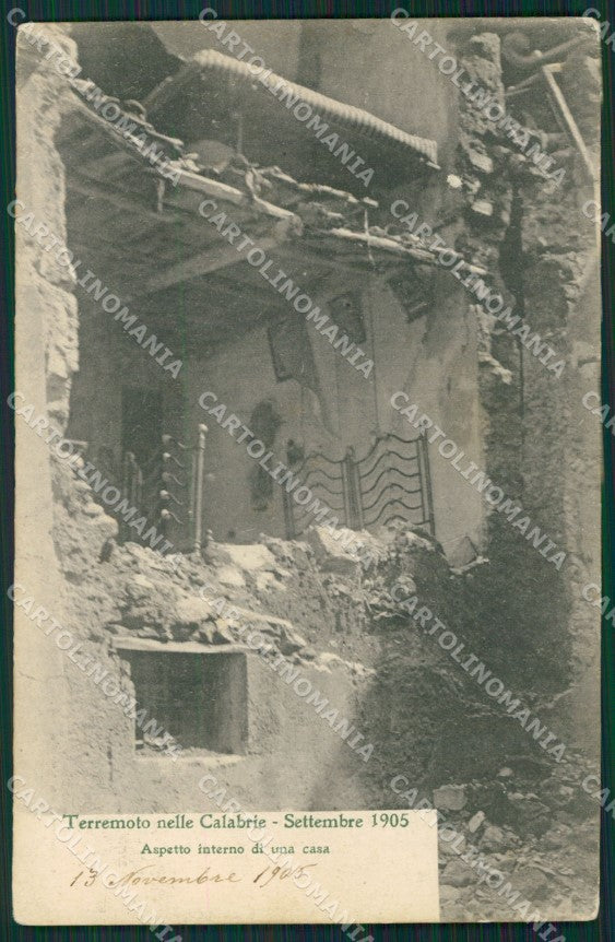 Catanzaro Terremoto delle Calabrie cartolina QZ4115 – fronte