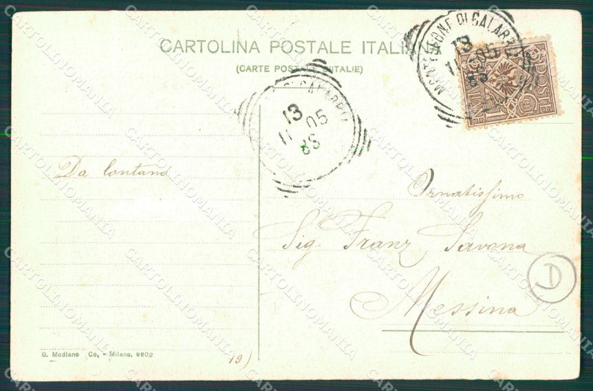 Catanzaro Terremoto delle Calabrie cartolina QZ4115 – retro