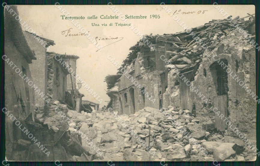 Catanzaro Terremoto delle Calabrie cartolina QZ4116 – fronte