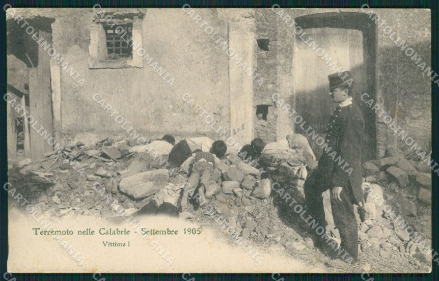 Catanzaro Terremoto delle Calabrie cartolina QZ4119 – fronte