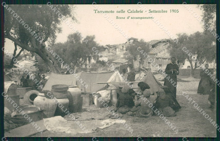 Catanzaro Terremoto delle Calabrie cartolina QZ4121 – fronte