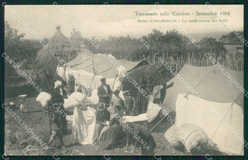 Catanzaro Terremoto delle Calabrie cartolina QZ4122 – fronte