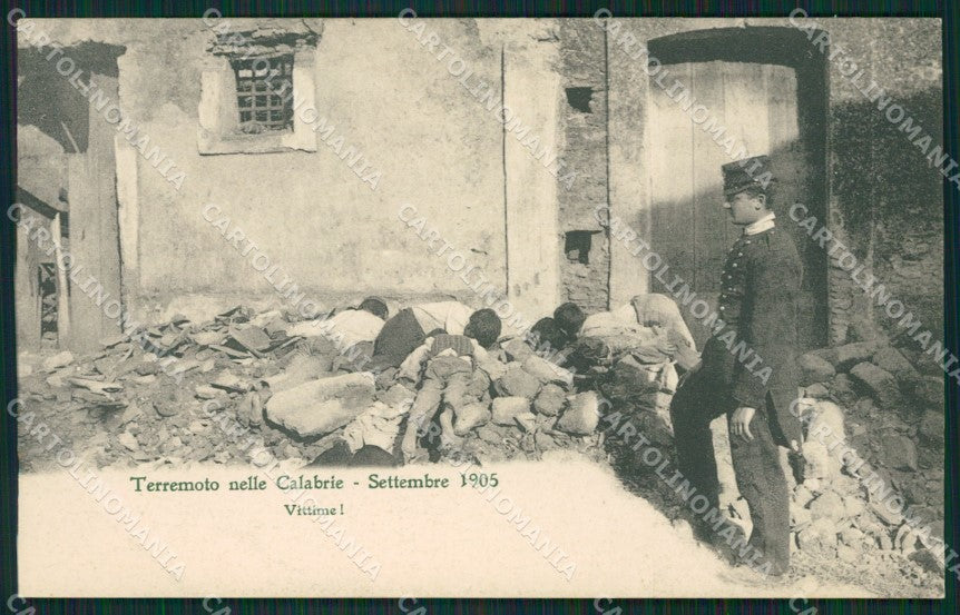 Catanzaro Terremoto delle Calabrie cartolina QZ4124 – fronte