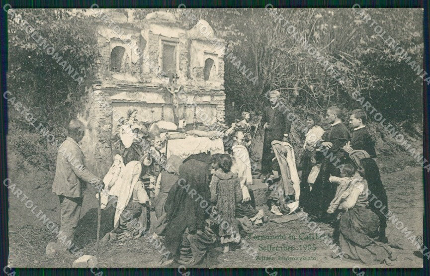 Catanzaro Terremoto delle Calabrie cartolina QZ4133 – fronte
