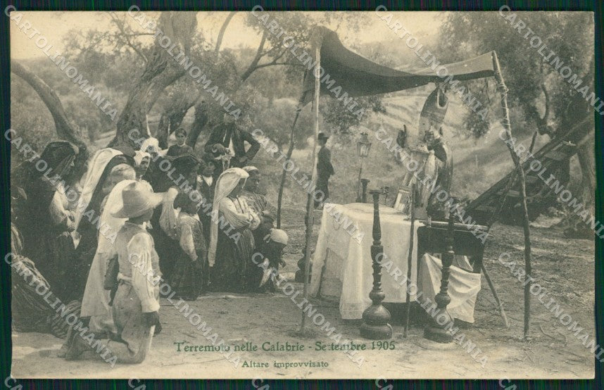 Catanzaro Terremoto delle Calabrie cartolina QZ4139 – fronte