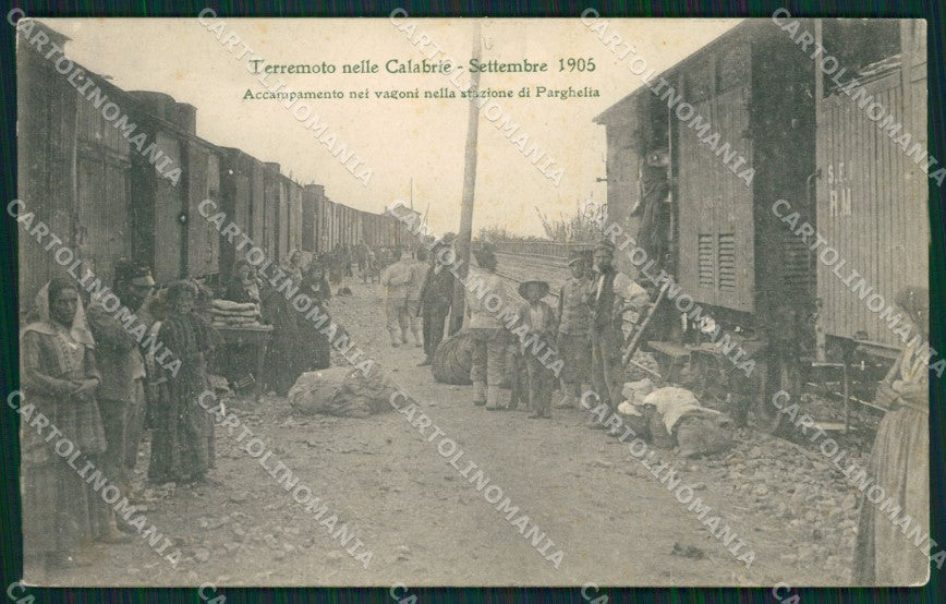 Vibo Valentia Terremoto delle Calabrie Parghelia cartolina QZ4141 – fronte