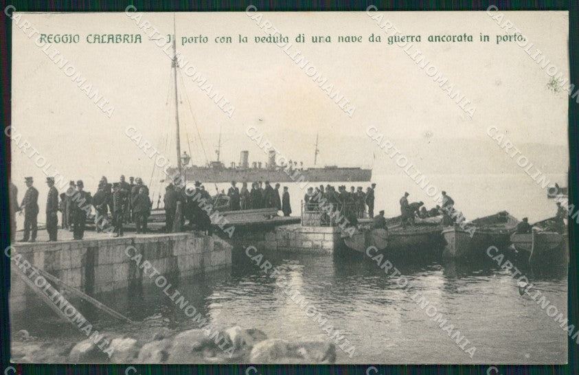 Reggio Calabria Terremoto delle Calabrie cartolina QZ4145 – fronte
