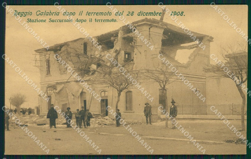 Reggio Calabria Terremoto delle Calabrie cartolina QZ4146 – fronte