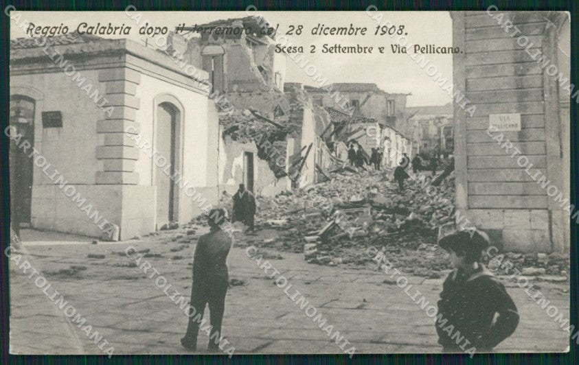Reggio Calabria Terremoto delle Calabrie cartolina QZ4149 – fronte