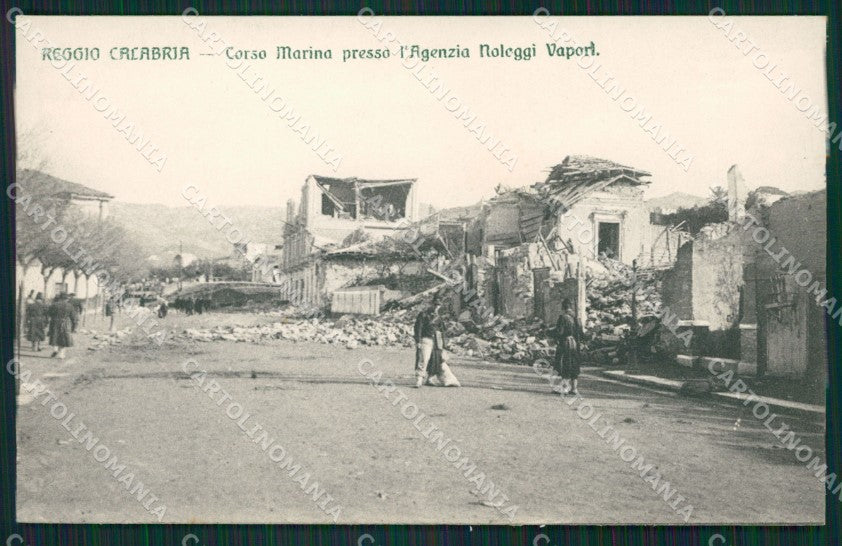 Reggio Calabria Terremoto delle Calabrie cartolina QZ4150 – fronte