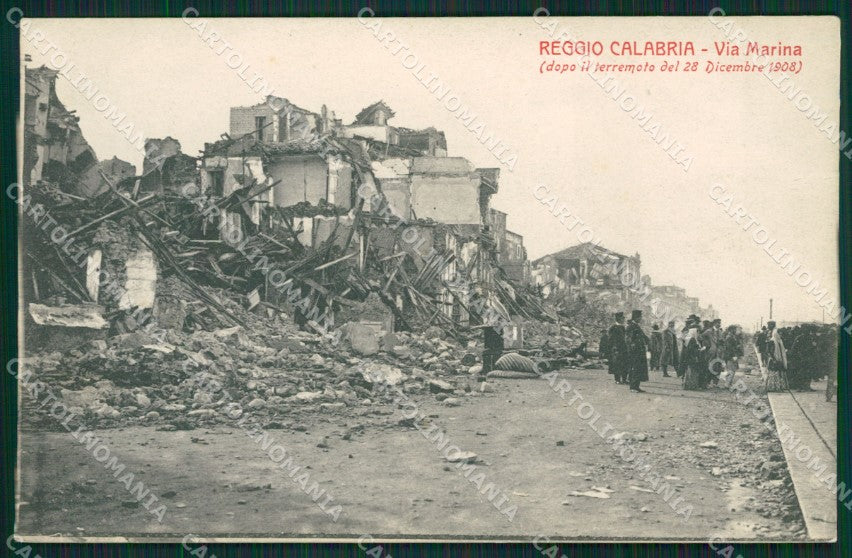 Reggio Calabria Terremoto delle Calabrie cartolina QZ4153 – fronte
