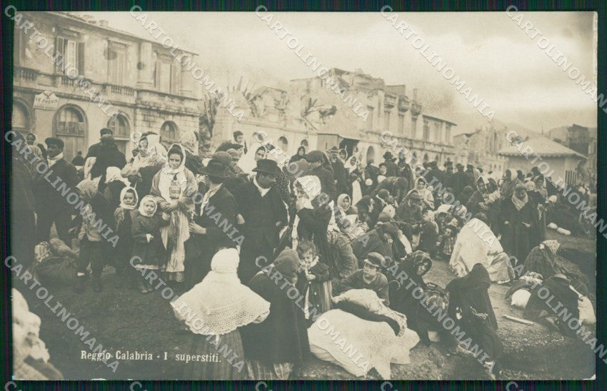 Reggio Calabria Terremoto delle Calabrie cartolina QZ4155 – fronte