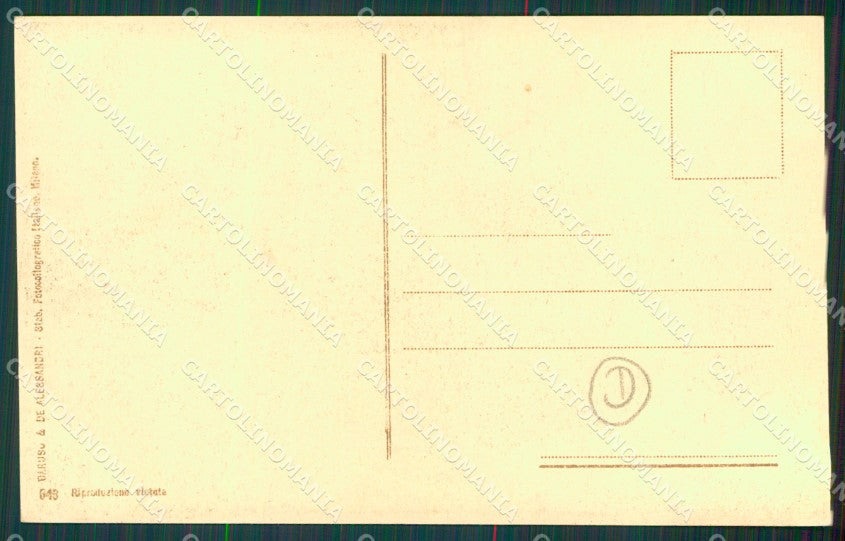 Reggio Calabria Terremoto delle Calabrie cartolina QZ4157 – retro