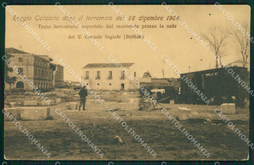 Reggio Calabria Terremoto delle Calabrie cartolina QZ4158 – fronte