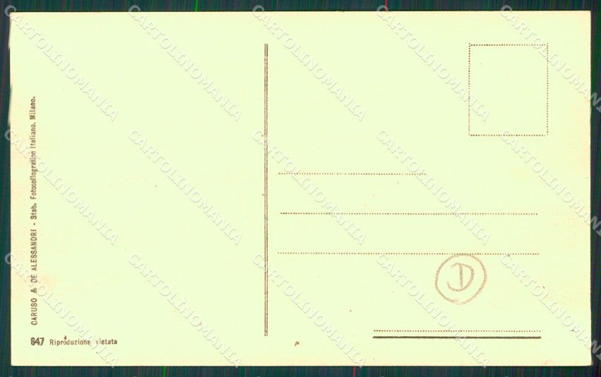 Reggio Calabria Terremoto delle Calabrie cartolina QZ4159 – retro