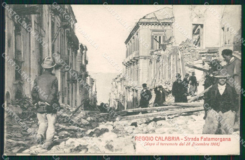 Reggio Calabria Terremoto delle Calabrie cartolina QZ4171 – fronte