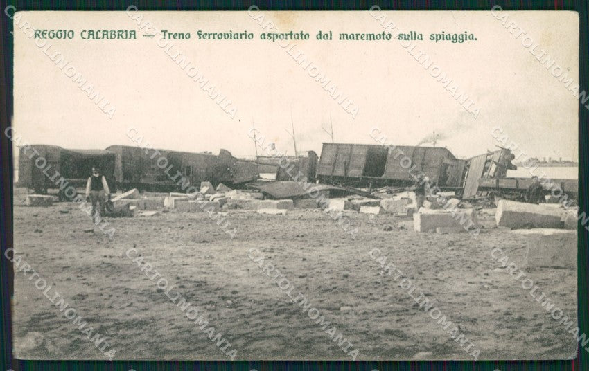 Reggio Calabria Terremoto delle Calabrie STRAPPINO cartolina QZ4174 – fronte